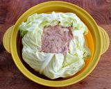 レンジで！キャベツドーム　カレー風味作り方2写真