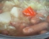 キャベツとソーセージのシチューとカレー作り方3写真
