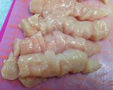 ヘルシー♪ササミで照り焼き＊お弁当にも作り方1写真