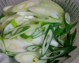 色は悪いが味は良い♡長ねぎパスタ作り方1写真