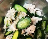 鶏むね肉ときゅうりの和え物サラダ作り方3写真