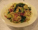 ふきのとうとベーコンのパスタ作り方19写真