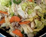 白菜の回鍋肉⭐作り方1写真