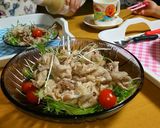 劇的簡単！豚肉と水菜のサッパリサラダ♪作り方12写真