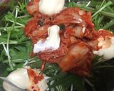 パパッと！水菜のマヨキムチ和えサラダ♪作り方2写真