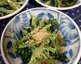 水菜のごま油☆ポン酢☆和え！作り方4写真