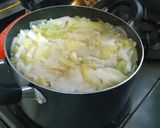 白菜と肉だんごの具沢山スープ作り方7写真