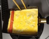 ☆お弁当に彩り!カニカマin卵焼き☆作り方5写真