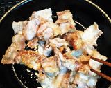 カリカリ豚肉ネギ味噌ピリ辛醤油がけ作り方5写真