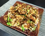 カリカリ豚肉ネギ味噌ピリ辛醤油がけ作り方7写真