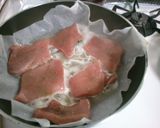 豚肉さっぱり 大葉 酒蒸し おろしポン酢作り方2写真