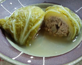 ちょっと和風！ごぼうの風味のロール白菜作り方6写真