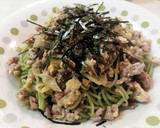 レタスと豚ミンチを卵とじ♪簡単そぼろ丼作り方5写真