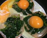 お弁当に彩り☆ほうれん草入りハムエッグ作り方4写真