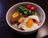 根菜バーグ☆ロコモコ風作り方8写真