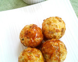 残りご飯で☆タコ焼き風まん丸焼おにぎり作り方3写真