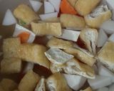 かぶの白味噌汁◆シンプル♪かぶの葉っぱ入作り方3写真