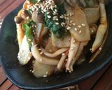 ゴボウとしめじの絡めキムチ作り方3写真