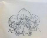 簡単★キャラチョコ・痛チョコプレート作り方4写真