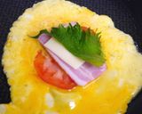 卵1個で♪トマトチーズ大葉包み作り方1写真