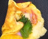 卵1個で♪トマトチーズ大葉包み作り方2写真