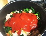 鳥肉のトマト煮込み モッツァレラ入り作り方5写真