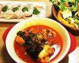 鳥肉のトマト煮込み モッツァレラ入り作り方9写真