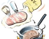 【マービー】ヘルシー　ポークチャップ作り方1写真
