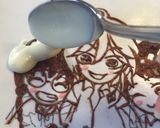 簡単★キャラチョコ・痛チョコプレート作り方10写真