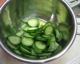きゅうりとコーンとタコの酢の物作り方1写真