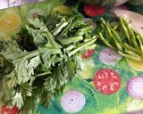 絶品☆春菊のチヂミ作り方1写真