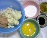 ♪れんこん団子のかきたまあんかけ♪作り方1写真