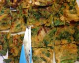 絶品☆春菊のチヂミ作り方7写真