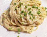 簡単！干し椎茸と豆乳のカルボナーラパスタ作り方8写真