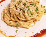 簡単！干し椎茸と豆乳のカルボナーラパスタ作り方9写真