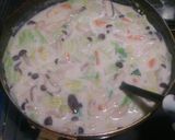 白菜と鶏肉のヘルシークリーム煮作り方8写真