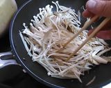 ごぼうとえのきの卵とじ作り方3写真
