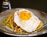 ベーコン&エッグ 朝パスタを朝食に!作り方6写真