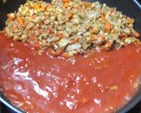 チキンとパスタの豆腐チリコンカーンソース作り方18写真