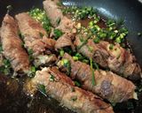 バターしょうゆ♪牛肉のチーズポテトロール作り方5写真