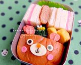 幼稚園 キャラ弁♡パン くま サンド作り方1写真