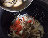 牡蠣の炊き込み御飯作り方4写真