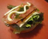 バジル風味♪ベーグルBLTサンド作り方4写真