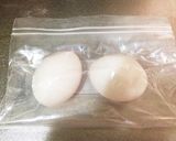 冷凍卵を使ったとろ〜りハンバーグ作り方1写真