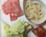 犬ごはん・お手軽焼うどん作り方1写真