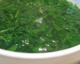 春菊のとろみスープ作り方3写真