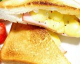 朝食☀ハムマヨ♡チーズトースト♡作り方8写真
