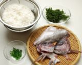 土鍋で炊く★磯の香り鯛めし（アラ編）作り方1写真
