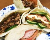 あるものでピタサンド♪たまごと鮭と焼き肉作り方7写真