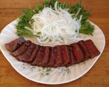 牛叩き、和風リンゴソース添え作り方3写真